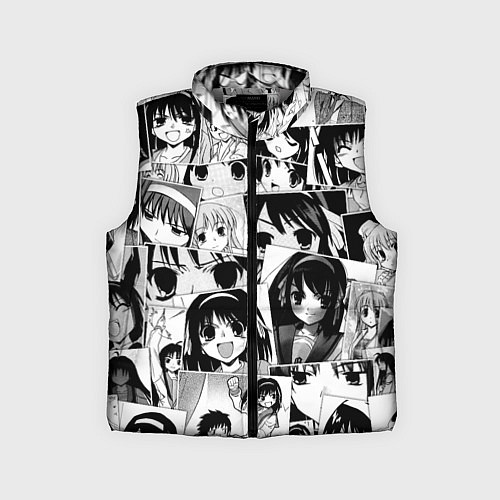 Детский жилет Харухи Судзумия паттерн / 3D-Светло-серый – фото 1