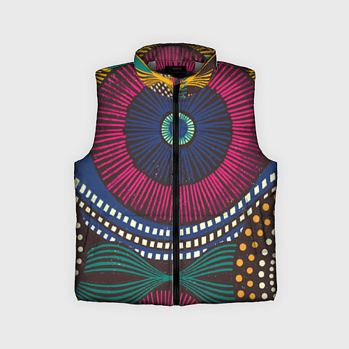 Детский жилет Африка Орнамент / 3D-Светло-серый – фото 1