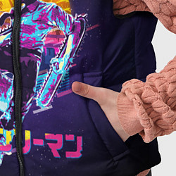 Детский жилет CHAINSAW MAN on the background of the moon, цвет: 3D-черный — фото 2