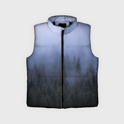 Детский жилет Лес в ночи, цвет: 3D-черный