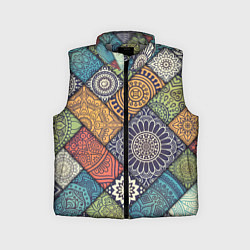 Детский жилет Мандала орнамент, цвет: 3D-светло-серый