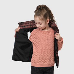 Детский жилет Стена из кирпича терракотового цвета Лофт, цвет: 3D-черный — фото 2
