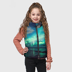 Детский жилет Aurora borealis, цвет: 3D-светло-серый — фото 2
