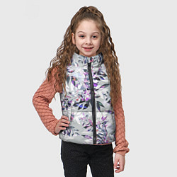 Детский жилет Цветы Серый Букет, цвет: 3D-светло-серый — фото 2