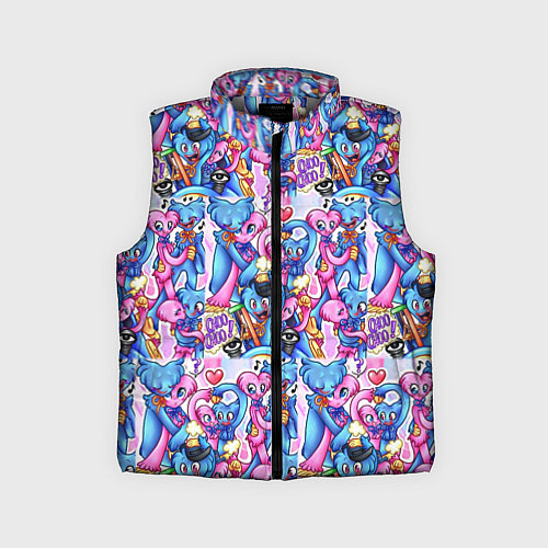 Детский жилет POPPY PLAYTIME HAGGY WAGGY AND KISSY MISSY LOVE / 3D-Светло-серый – фото 1