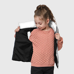 Детский жилет Rust Glitch на светлом фоне, цвет: 3D-черный — фото 2