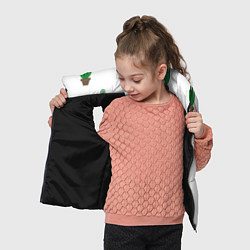 Детский жилет Кактусы в горшках, паттерн, цвет: 3D-черный — фото 2