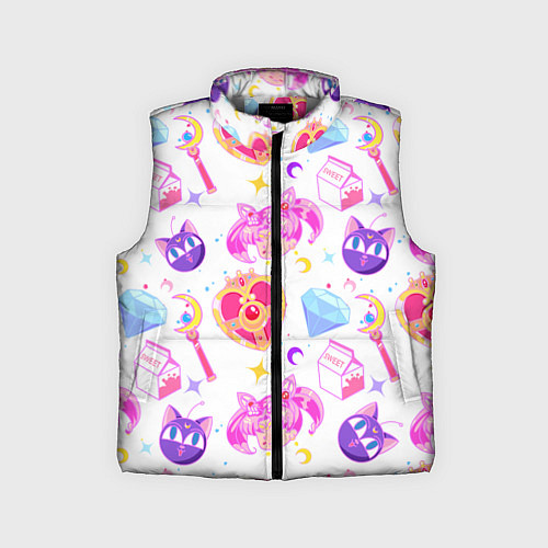 Детский жилет Сейлор Мун Sailor Moon / 3D-Светло-серый – фото 1