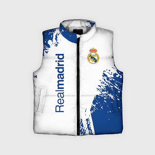 Детский жилет Реал Мадрид краска / 3D-Светло-серый – фото 1