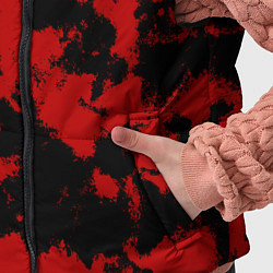 Детский жилет Черно-красная абстракция, цвет: 3D-черный — фото 2