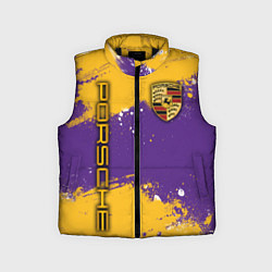 Детский жилет PORSCHE- LAKERS COLORS, цвет: 3D-черный