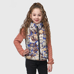 Детский жилет Цветы Синего Сада, цвет: 3D-красный — фото 2