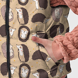 Детский жилет Charming hedgehogs, цвет: 3D-черный — фото 2