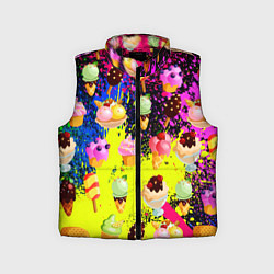 Детский жилет Мороженки Вкуснятина, цвет: 3D-черный