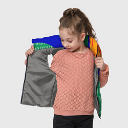 Детский жилет Геометрические фигуры - абстракция, цвет: 3D-светло-серый — фото 2