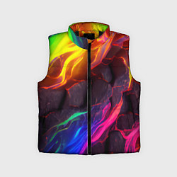 Детский жилет Neon rainbow lava