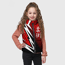 Детский жилет Джиу - Джитсу : Красная броня, цвет: 3D-светло-серый — фото 2