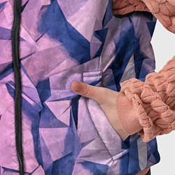 Детский жилет Полигональная скальная текстура, цвет: 3D-красный — фото 2