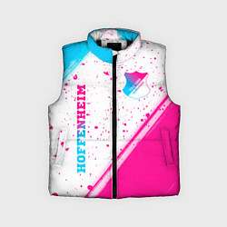 Детский жилет Hoffenheim neon gradient style: надпись, символ, цвет: 3D-черный