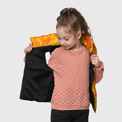 Детский жилет Бушующий огонь, цвет: 3D-черный — фото 2