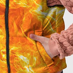 Детский жилет Бушующий огонь, цвет: 3D-красный — фото 2