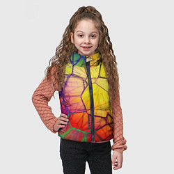 Детский жилет Абстрактные цветные фигуры, цвет: 3D-светло-серый — фото 2