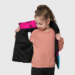 Детский жилет Poppy Playtime - neon gradient: по-вертикали, цвет: 3D-черный — фото 2
