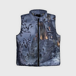 Детский жилет Старый заброшенный замок - Halloween, цвет: 3D-светло-серый