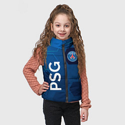 Детский жилет PSG абстракция, цвет: 3D-светло-серый — фото 2