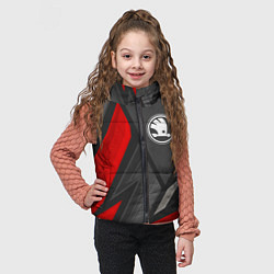 Детский жилет Skoda sports racing, цвет: 3D-черный — фото 2