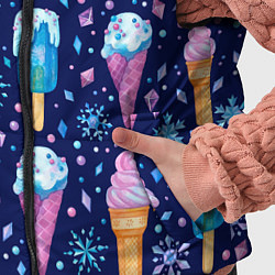 Детский жилет Новогоднее мороженое, цвет: 3D-черный — фото 2