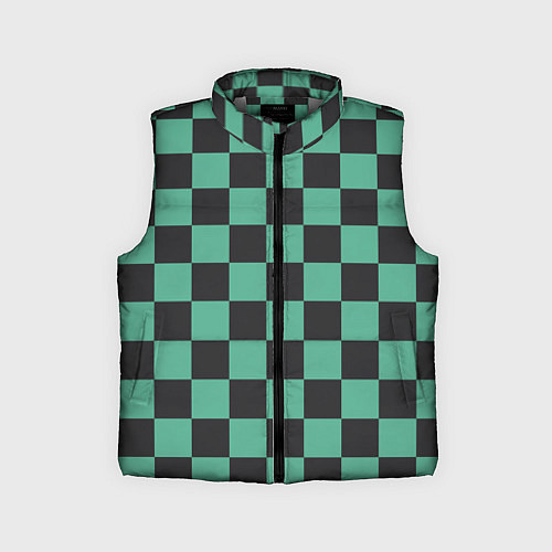 Детский жилет Танджиро Камадо клинок рассекающий демонов кимоно / 3D-Светло-серый – фото 1