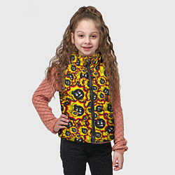 Детский жилет Serious Sam logo pattern, цвет: 3D-светло-серый — фото 2