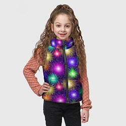 Детский жилет Праздничный салют - фейерверк, цвет: 3D-светло-серый — фото 2