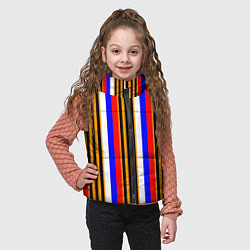 Детский жилет Полосы триколор георгиевская лента, цвет: 3D-красный — фото 2