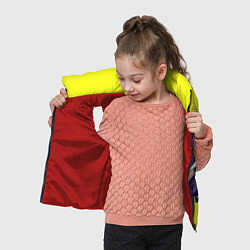 Детский жилет Киберпанк Бегущие по краю - Люси, цвет: 3D-красный — фото 2