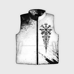 Детский жилет Дерзкий рунический компас, цвет: 3D-светло-серый