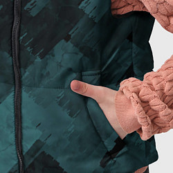 Детский жилет Полосы синие и чёрные, цвет: 3D-красный — фото 2