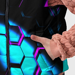 Детский жилет Неоновая броня fortnite, цвет: 3D-красный — фото 2