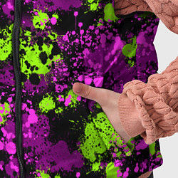 Детский жилет Брызги и кляксы, цвет: 3D-черный — фото 2