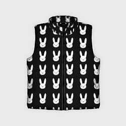 Детский жилет Bunny pattern black, цвет: 3D-черный