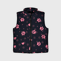 Детский жилет Лапки котиков