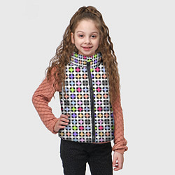 Детский жилет Разноцветный геометрический рисунок, цвет: 3D-светло-серый — фото 2