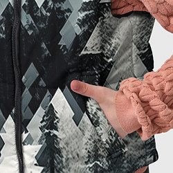 Детский жилет Абстракция зимнего леса, цвет: 3D-черный — фото 2