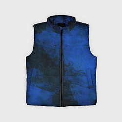 Детский жилет Синий дым, цвет: 3D-черный
