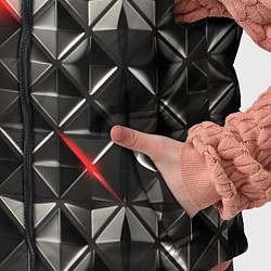 Детский жилет Металлические плитки, цвет: 3D-светло-серый — фото 2