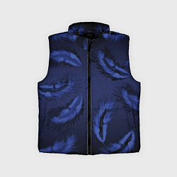 Детский жилет Пёрышки, цвет: 3D-черный