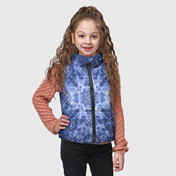 Детский жилет Ледяные линии на синем цвете, цвет: 3D-красный — фото 2