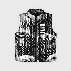 Детский жилет Авангардный фрактальный паттерн - Милан, цвет: 3D-черный