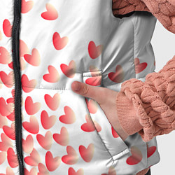 Детский жилет Падающие сердечки, цвет: 3D-светло-серый — фото 2